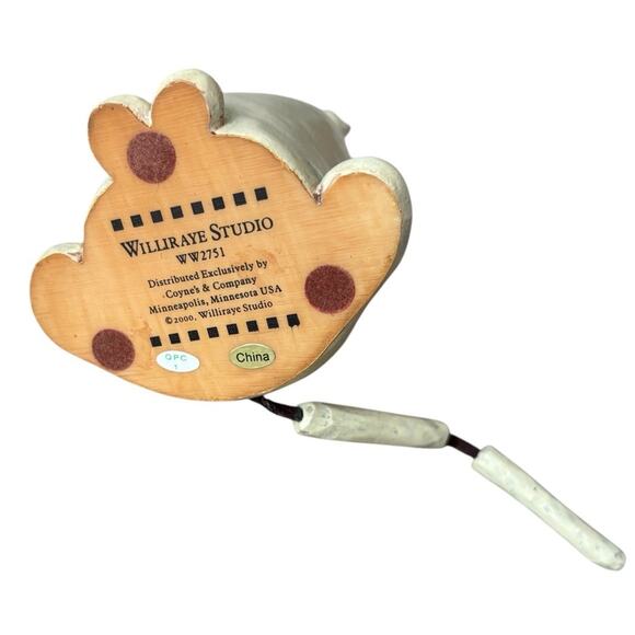 Williraye Studio I Love My Cat Figurine Movable Tail Folk Art Country WW2751 - Picture 8 of 8